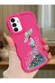 Samsung Galaxy A13 5g Compatible Case Camera Protective Red Silicone Couple Phone Case Girl Pattern