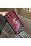 Tecno Spark 40 Compatible Case Camera Protector Burgundy Silicone Couple Phone Case Girl Pattern - 6
