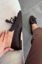 Holly Women's Tasseled Genuine Leather Loafer Shoes Brown - 5