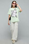 Printed T-Shirt with Crew Neck and Short Sleeves - 2