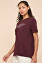Typography Print T-Shirt with Crew Neck and Short Sleeves - 5
