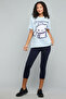 Cinnamoroll Print T-Shirt with Crew Neck and Short Sleeves - 3