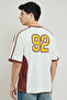Color Block Jersey T-Shirt with Crew Neck and Short Sleeves - 5