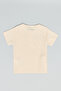 Textured T-Shirt with Henley Neck and Short Sleeves - 2