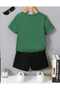 Summer Children's T-Shirt Shorts Unisex (Vertical Stripe Clothes Print) - 2