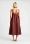 Women's Strapless Maxi A-Line Linen Woven Dress Sleeveless Relaxed Fit Summer Casual Modern Stylish - 5