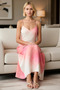 Women's V-Neck Thin Strap Floral Pattern Maxi Woven Dress Lined A-Line Comfortable Casual Modern Stylish - 3