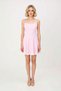 Women's Thin Straps Strapless Neckline Buttoned Mini Skater Dress Striped Woven Lined Daily Casual Stylish - 4