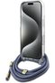 Back Cover Plastic with Strap Blue (iPhone 16 Pro) Code: GUHCP16LHC4SEB - 4