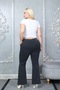 Elastic Waist Flared Leg Lycra Comfortable Fit High Waist Plus Size Jeans - 8