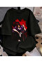 Anime Demon Slayer Kokushibo Printed Unisex Oversize T-Shirt