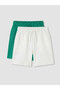 Green Elastic Waist Boys Shorts 2 Pack