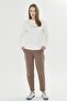 Women's Cotton Crew Neck Printed Tracksuit Set A.Brown 8511-A.K - 3