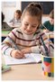 Jumbo Pencil 4 Pieces Silka 1523 Floral Jumbo Thick Pencil Hb Easy Grip Graded Pencil Lead - 2