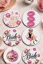 Bride Themed Bachelorette Coasters Set of 6 – 9 cm Mdf Digital Printing - 2
