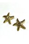 Patterned Metalized Large Size / Accessory Button / Set of 2 / 3.7 cm / Dec01 - 3