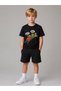 Girls and Boys T-Shirt Shorts Set 100% Cotton Summer Comfortable Fit Lets Roll Printed Sports Casual Set (Shorts and T-Shirt Set)