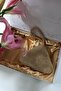 Women's Gold Stone Evening Dress Handbag - 2