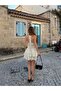 White Halter Neck Polka Dot Satin Dress - 1918 - 7