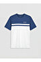 Trendlucky Men's Combed Cotton T-Shirt with Oval Collar and Color Block Design - 5