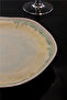 Set of 6 32 cm Oceana Patterned Organic Form Porcelain Presentation Plates - 3