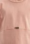 Girl's Crew Neck Short Sleeve T-Shirt with Stitching Detail and Metal Emblem 24984 - 5