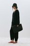 Black Tala Straw Bag - 3