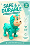 Pull-Along Lion Toy for Toddlers – Smooth Rolling Animal Figure with Pull Cord for Baby & Kids Pretend Play - 5