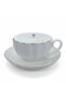 Fresh Life White Ceramic Cup & Saucer Set — 260 ml
