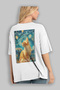 For the Love of Cats 71 Cat Printed White Oversize T-Shirt 100% Cotton Unisex Cat Lover Premium Design - 3