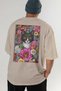 For the Love of Cats 16 Cats Printed Beige Oversize T-Shirt 100% Cotton Unisex Cat Lover Premium Design - 6
