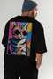 For the Love of Cats 13 Cats Printed Black Oversize T-Shirt 100% Cotton Unisex Cat Lover Premium Design - 8