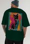 For the Sake of Cats 72 Cats Printed Green Oversize T-Shirt 100% Cotton Unisex Cat Lover Premium Design - 5