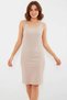 Women's Round Neck Sleeveless Biscuit Dress - 2