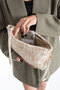 Multicolored Woven Clutch Portfolio Women's Handbag with Wrist Strap - 3