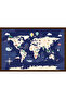 Animal World Map with Static Cling Feature 65X98 cm – Educational Wall Poster (Model-2) - 2