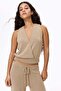 Knitted wrap top