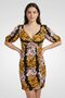 Women Floral Print Mini Dress, Multicolor - 2