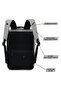 Unisex slim Backpack durable premium water-resistant shoulder daypack for office business travel college school - 3