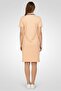 Women Embroidered Logo Mini Dress, Peach - 4