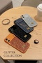 iPhone 17 Compatible Orange Luxury Stone Glitter Premium Phone Case with Camera Protection - 6