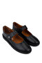Women's Genuine Leather Black Comfort Shoes - 2