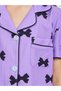 Teen Girls Bow Print Shirt and Pyjama Set - 3