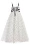 Girl's Evening Dress Polka Dot Tulle Gown and Rhinestone Bow Detailed Cape Set - Graduation, Wedding, Party, Special Occasions (Ages 8, 9, 10, 11, 12, 13, 14, 15) 36059Pr - 6