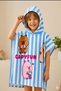 New Season 100% Cotton Cartoon Character Patterned Hooded Children's Poncho Bathrobe (Beach - Pool - Bathroom) (70*90cm)