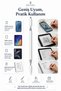 Uncharged White 3-in-1 Stylus Touch Pen for Phone Tablet iPad Paper Compatible Writing Drawing Pen - 3