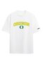 Oregon Ducks Ncaa College American Football White Oversize T-Shirt