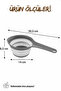 Collapsible Strainer with Handle 600 ml – Silicone Folding Kitchen Strainer, Fruit and Vegetable Washing and Straining Apparatus - 5