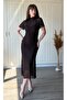 Striped Short Sleeve Lace Dress - 4