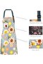 2 Pcs Kitchen Apron, Cooking Apron for Women, Adjustable Chef Apron, BBQ Aprons with 4 Pockets for Home Kitchen Baking Gardening - 3